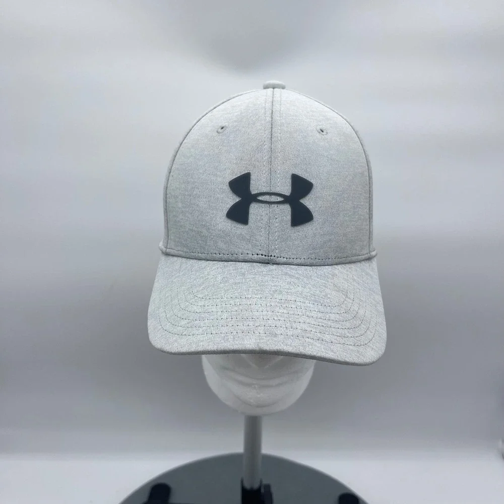 Under Armour UA Pro Fit Mens S/M Gray Stretch Fit Baseball Cap Athletic Hat